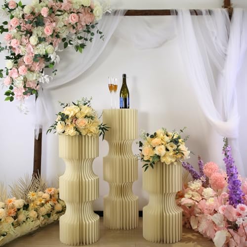 3PCS Pillaro Cake Stands for Party and Wedding