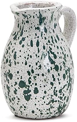 Twos Company Verde Splash Terracotta Jug