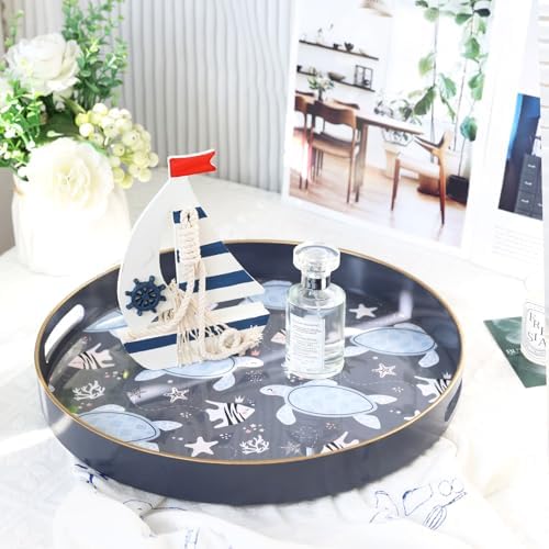 Spsyrine Decorative Serving Tray with Handles