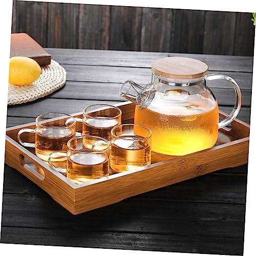 Glass Water Pitcher with Large Capacity and Easy Lid