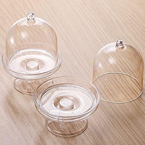 Okllen 36-Pack Mini Cake Plates with Dome Covers and Lids