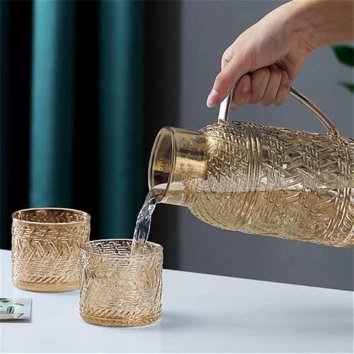 11L Clear Glass Beverage Pitcher with Lid