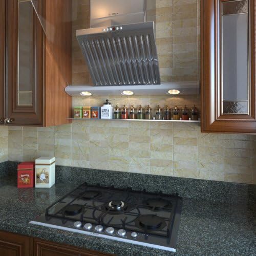 Floating Ledge Over the Range Shelf 30 Long Stainless Steel