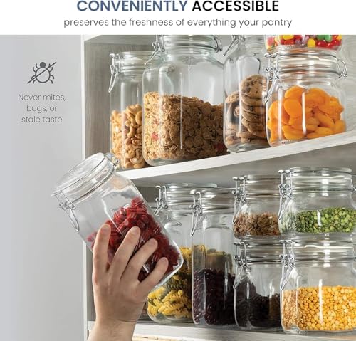 Bormioli Rocco 2 Liter Clear Canning Jars 2 Pack