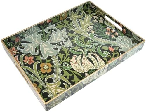 Spsyrine Serving Tray with Handles Golden Lily