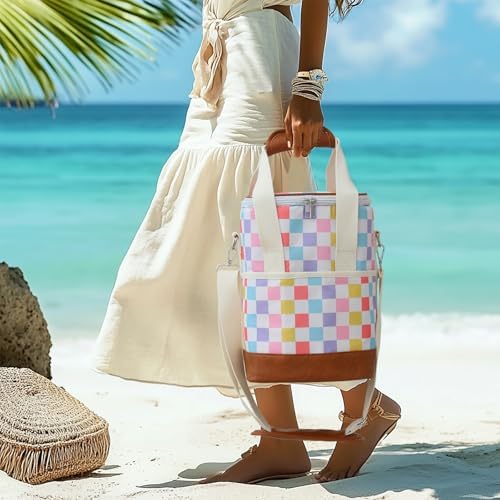 4 Bottle Wine Tote Bag - Leakproof Insulated Carrier with Adjustable Strap