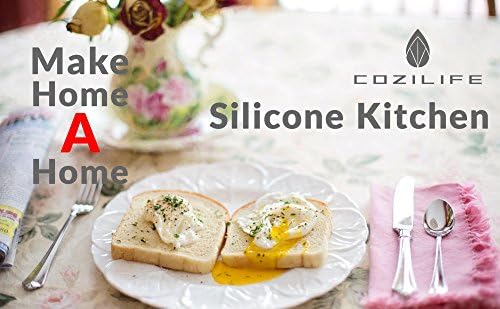 COZILIFE Egg Poacher Set of 4 with Ring Standers