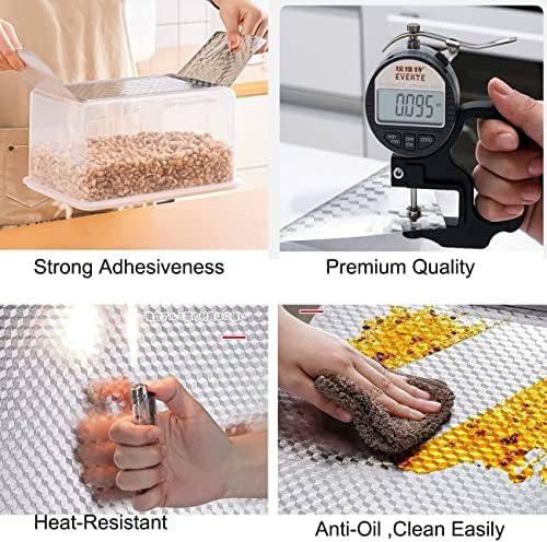 Beminh Kitchen Backsplash Aluminum Foil Sticker