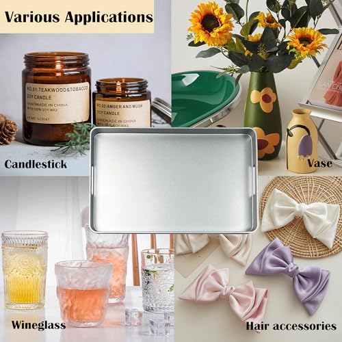 Sturdy Serving Tray with Gold Trim 157 x 102