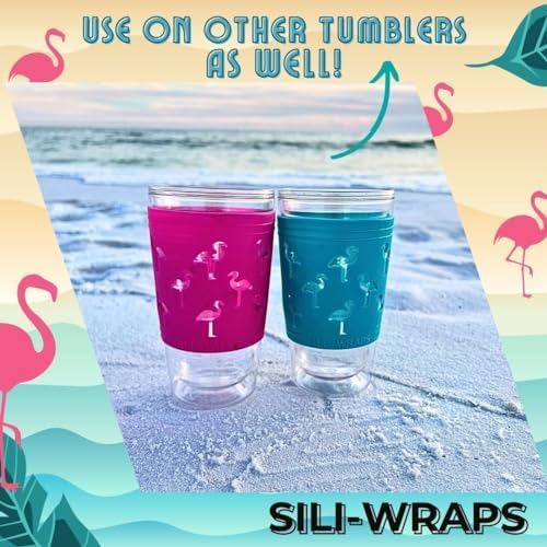 Sili Wraps Aqua Turtle Mason Jar Sleeves Set of 4
