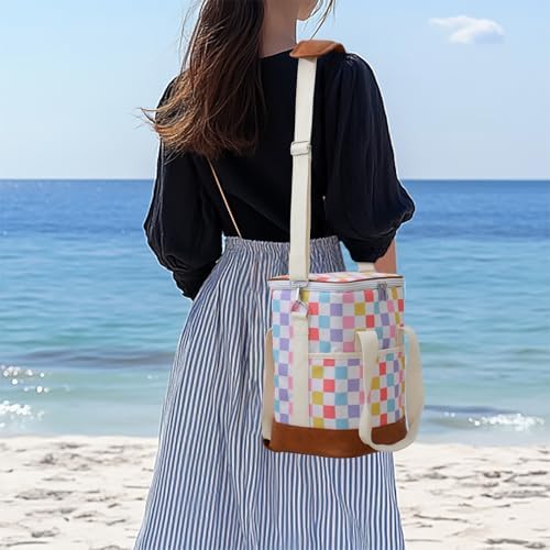 4 Bottle Wine Tote Bag - Leakproof Insulated Carrier with Adjustable Strap