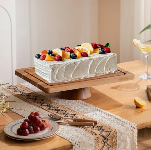 HBlife Cake Stand with Lid 165 Inch
