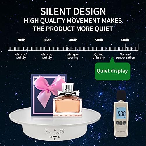 Motorized Rotating Display Stand with Mirror Cover