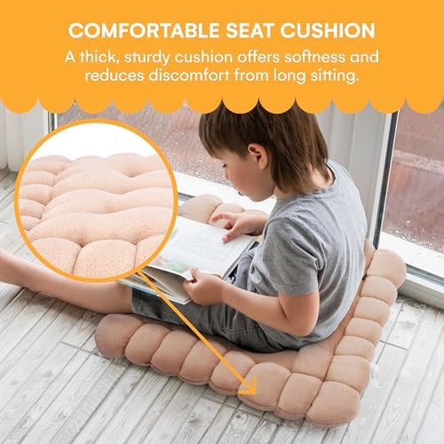 Noa Store Biscuit Cushion - Foam Floor Lounger - Brown