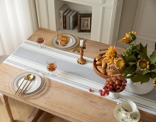 Caflife Boho Table Runner Modern Farmhouse 13x90 Inch