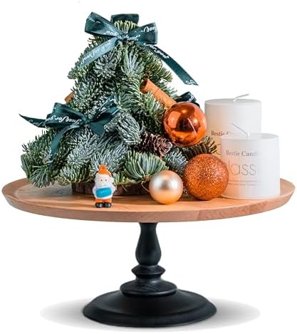 ACODE 10 Inch Wood Cake Stand Set for Dessert Tables