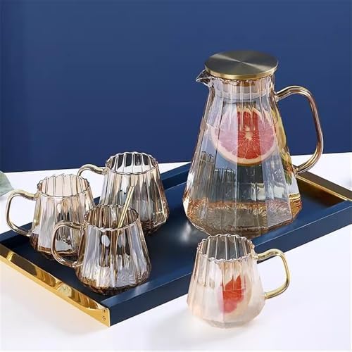 Cold Kettle Large Capacity Glass Pitcher Set