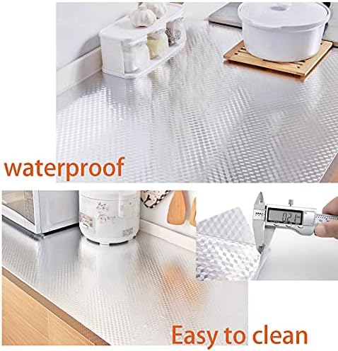 Snkxu Oil Proof Peel and Stick Backsplash Liner