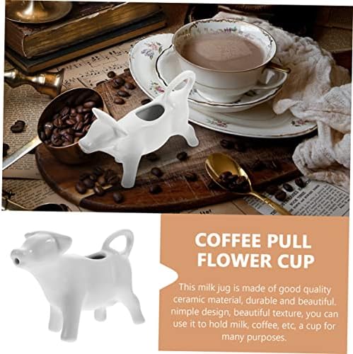 STOBAZA 3pcs Ceramic Milk Jug with Spout and Lids