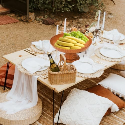 Decorative Fruit Bowl with Footed Base 87 Inch Plastic