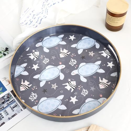 Spsyrine Decorative Serving Tray with Handles