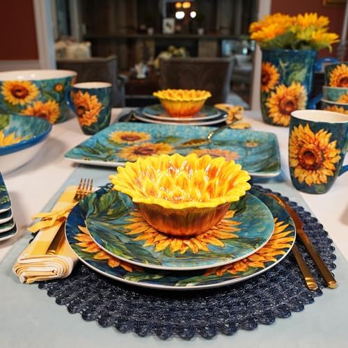 Certified International Golden Sunflowers Pitcher 112 oz