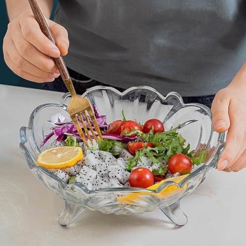 Cabilock Clear Fruit Plate Trifle Bowl Set