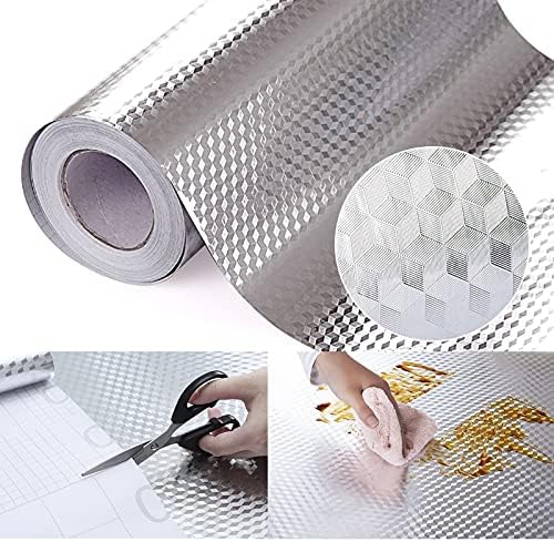Snkxu Oil Proof Peel and Stick Backsplash Liner