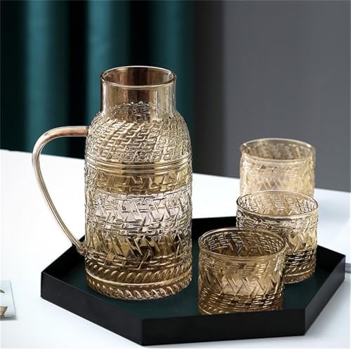11L Clear Glass Beverage Pitcher with Lid