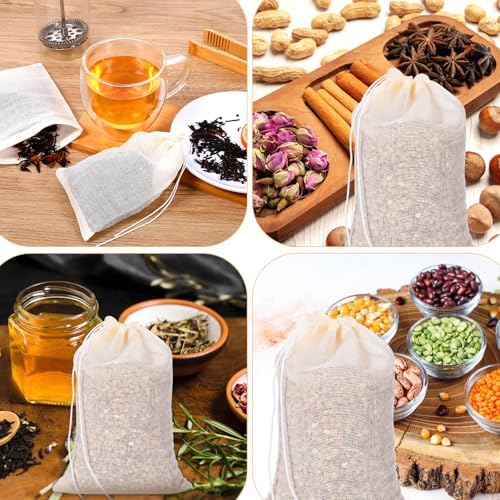 Giantree 30 Pcs Tea Filters Drawstring Bags