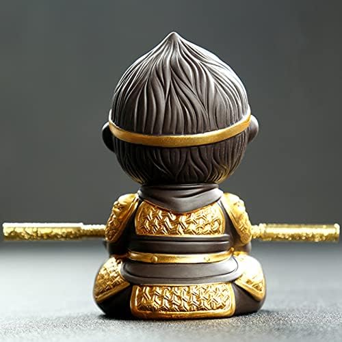 Monkey King Purple Clay Tea Set with Golden Cudgel Tea Pet