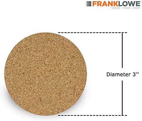 Flowe Cork Tiles Self-Adhesive Coasters for Bar Tools