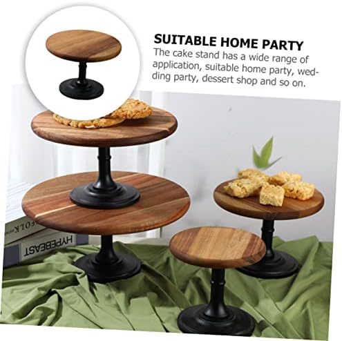 Wooden Cake Stand with Modern Design for Cupcakes and Desserts