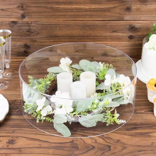 Efavormart 14 Inch Round Clear Acrylic Cake Stand