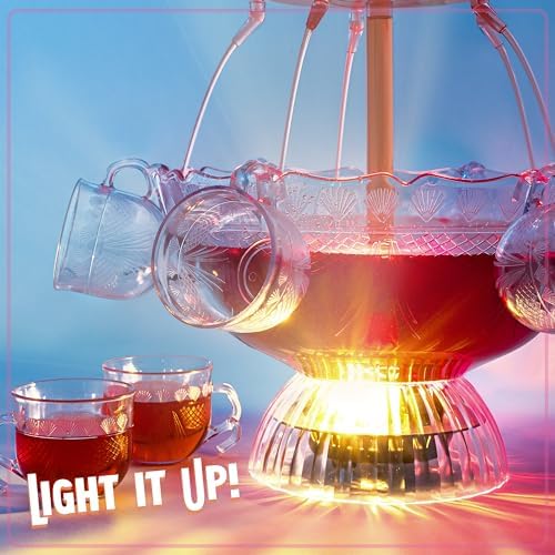 Nostalgia 3-Tier Lighted Beverage Dispenser