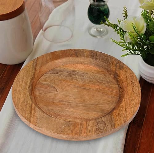 Alpha Living Home 13 Inch Rustic Charger Plates 2 Pack
