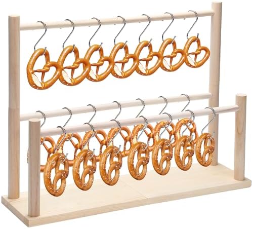 Pretzel Holder Stand with 21 Hooks for Oktoberfest