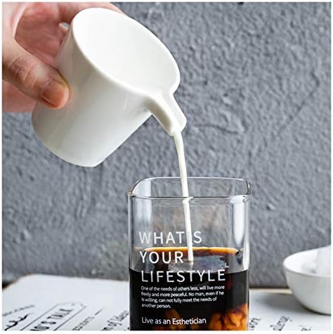 Ceramic Milk Frother Pitcher Set for Coffee and Tea