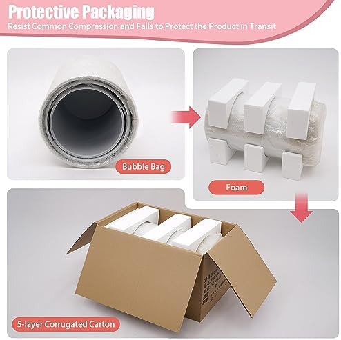 3PCS White Cylinder Cake Stand Set for Events