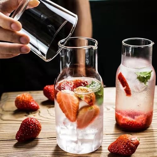 Glass Cold Hot Water Pitcher Set 400ML