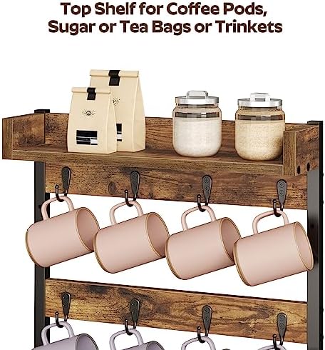 Yatiney Coffee Mug Holder Stand 3 Tier Tree Rack 12 Cups
