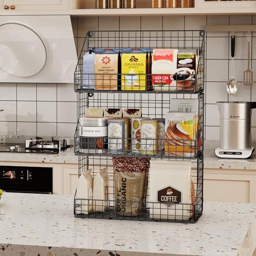 X-cosrack 3-Tier Stackable Snack Organizer Large Size