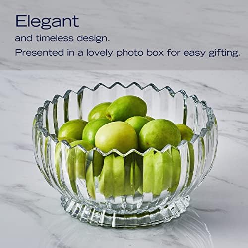 Mikasa Estate Crystal Footed Bowl 9 Inch