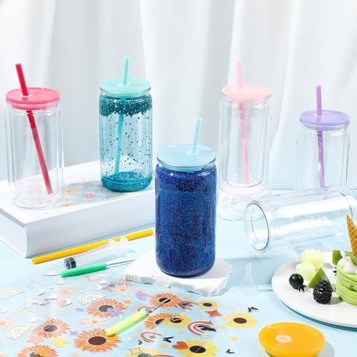 20 Pcs 6 Pack DIY Snow Globe Tumbler Kit