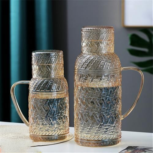 11L Clear Glass Beverage Pitcher with Lid