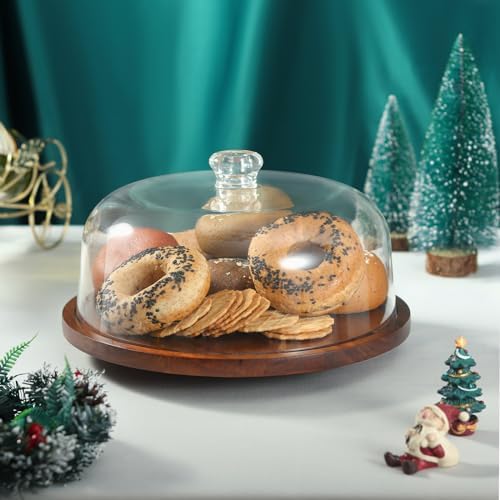CherHome Rotatable Cake Stand with Lid 118in