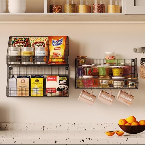 X-cosrack 3-Tier Stackable Snack Organizer Large Size