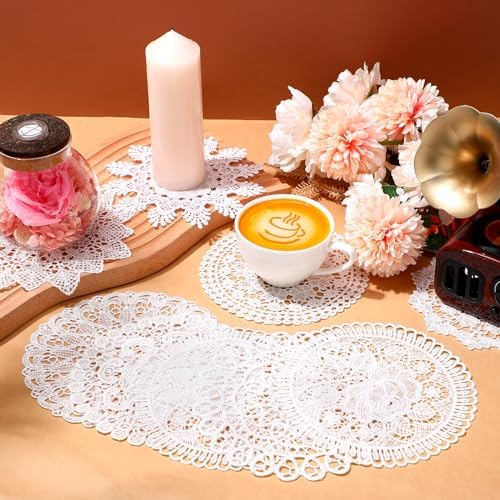 18 Piece 6 Inch Handmade Lace Doilies Set