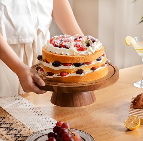 HBlife 114 Inch Cake Stand with Glass Lid