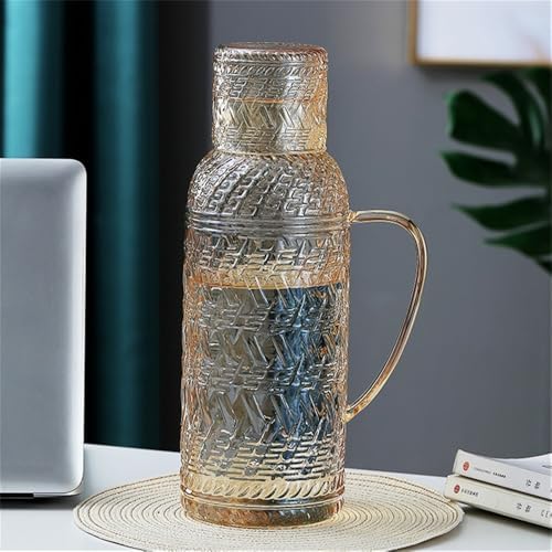 11L Clear Glass Beverage Pitcher with Lid